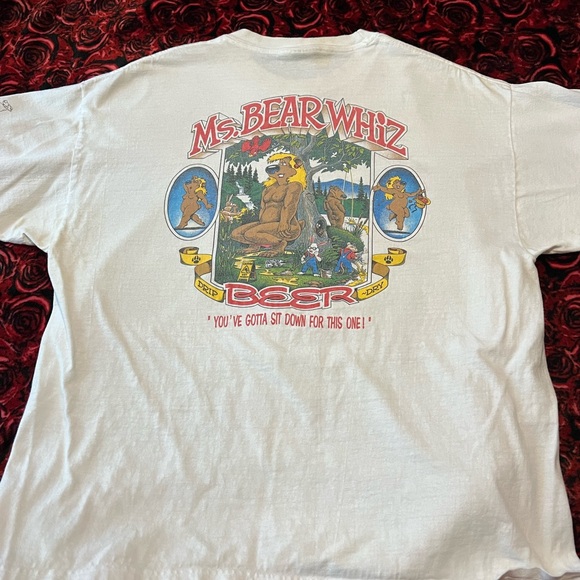 Men’s Ms. Bear Whiz Beer Vintage Tee Shirt Size XL - Picture 9 of 9